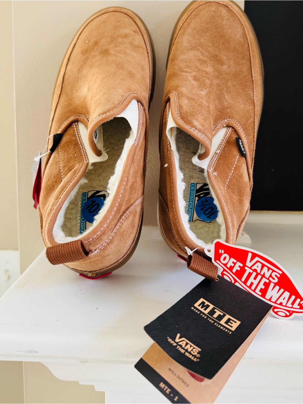 Vans Suede Slip-On Sneakers - Chestnut Brown - Picture 6 of 7